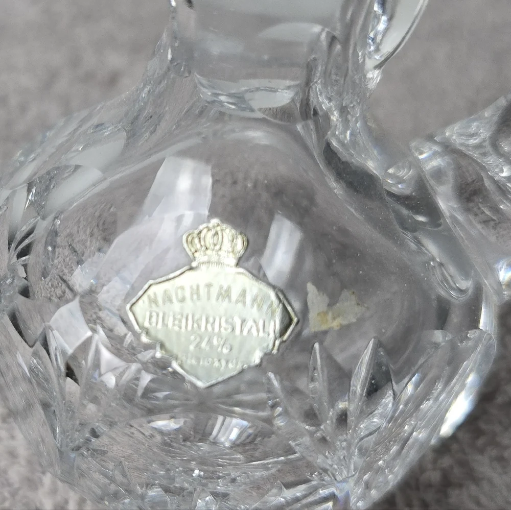 Nachtmann Bleikristall 24% Germany Crystal Cruet With Stopper